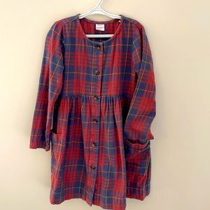 Girls Plaid Flannel Dress, size 8